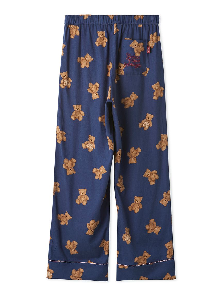 HOLIDAY】【HOMME】ベア柄ネルロングパンツ(ロングパンツ)｜ルーム