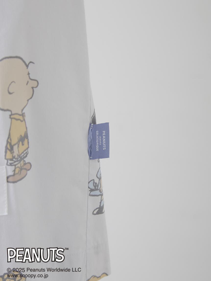 PEANUTS】【HOMME】総柄シャツ(シャツ)|ルームウェア・パジャマ PEANUTS】【HOMME】総柄シャツ(シャツ)|ルームウェア・パジャマ