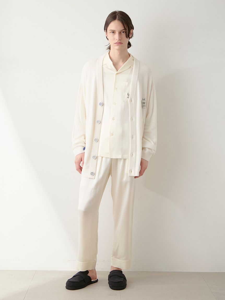 JOEL ROBUCHON】【販路限定】【HOMME】シルクサテンシャツ＆ロング