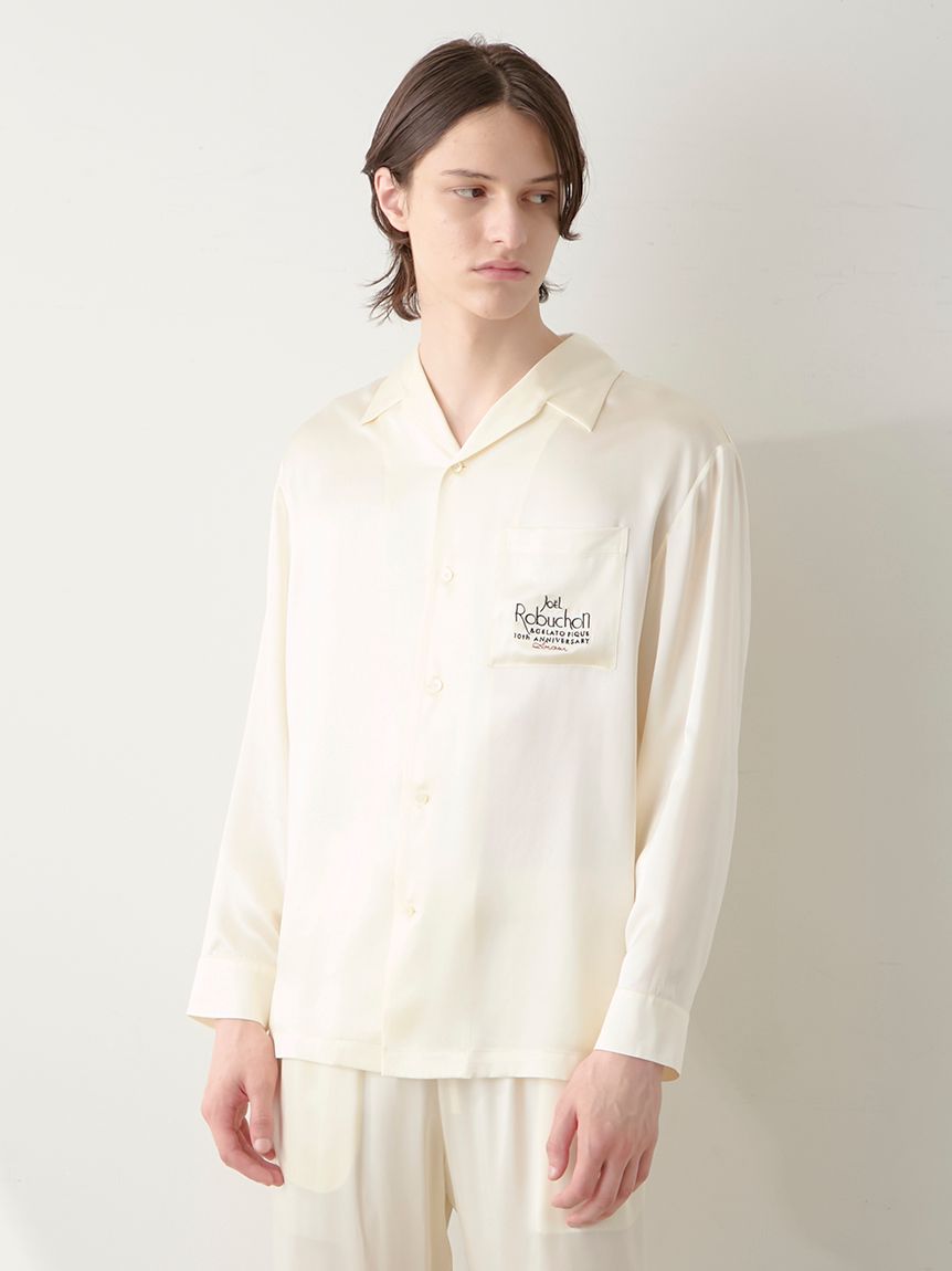 JOEL ROBUCHON】【販路限定】【HOMME】シルクサテンシャツ＆ロング