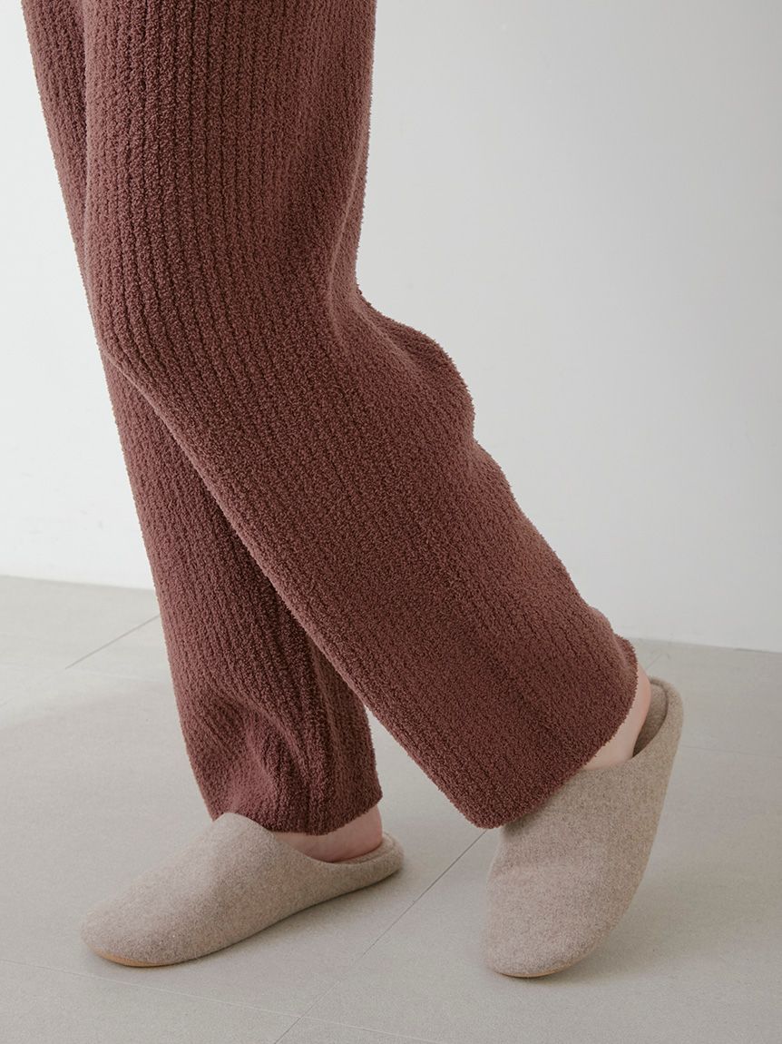 HOMME】ベビモコベア刺繍リブロングパンツ(ロングパンツ