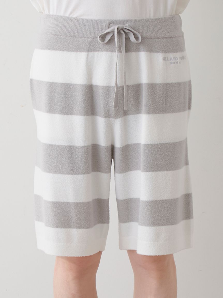 年末のプロモーション大特価！ HOMME】スムーズィーlite2ボーダーハーフパンツ(ハーフパンツ 服＆ファッション小物