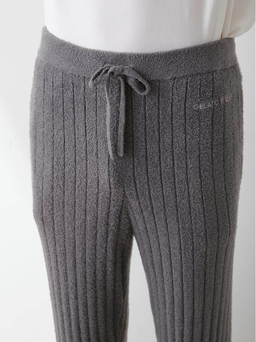 新品ジェラピケグレーロンT＆パンツ☆モチーフロゴロンT☆調温スムーズィーロンパン スムーズィートリムロングパンツ(ロングパンツ)｜ルームウェア