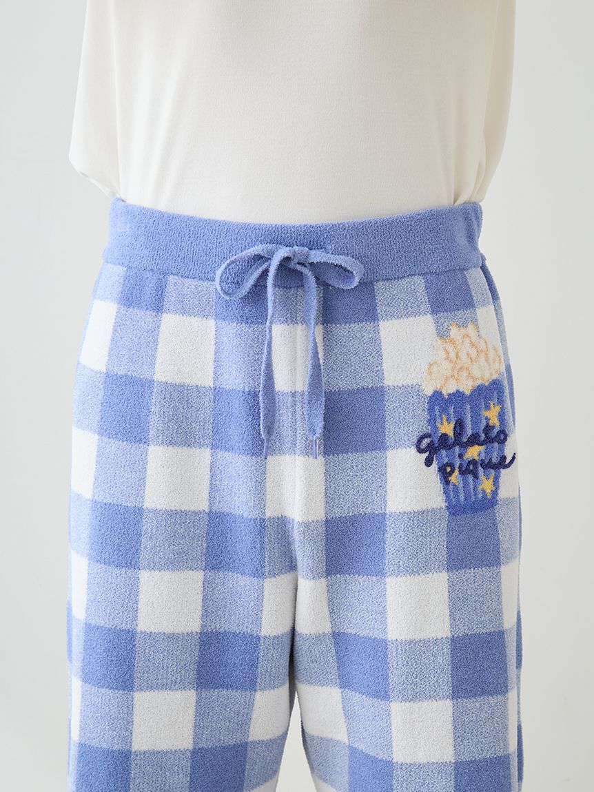 HOMME】エアリーモコギンガムチェック柄ハーフパンツ(ハーフパンツ