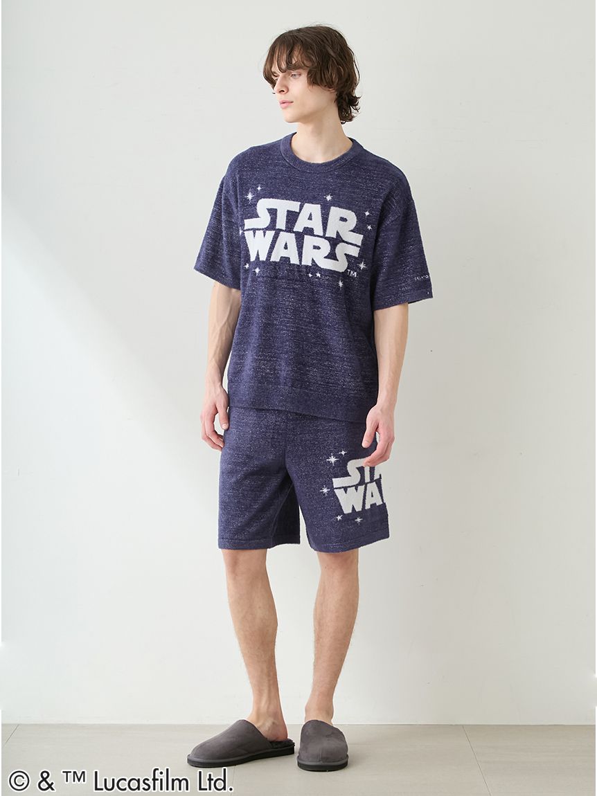 【美品】BEAMSGOLF ハーフパンツ　Mサイズ　スターウォーズ STAR WARS】【メンズ】スムーズィーロゴジャガードハーフパンツ(ハーフ