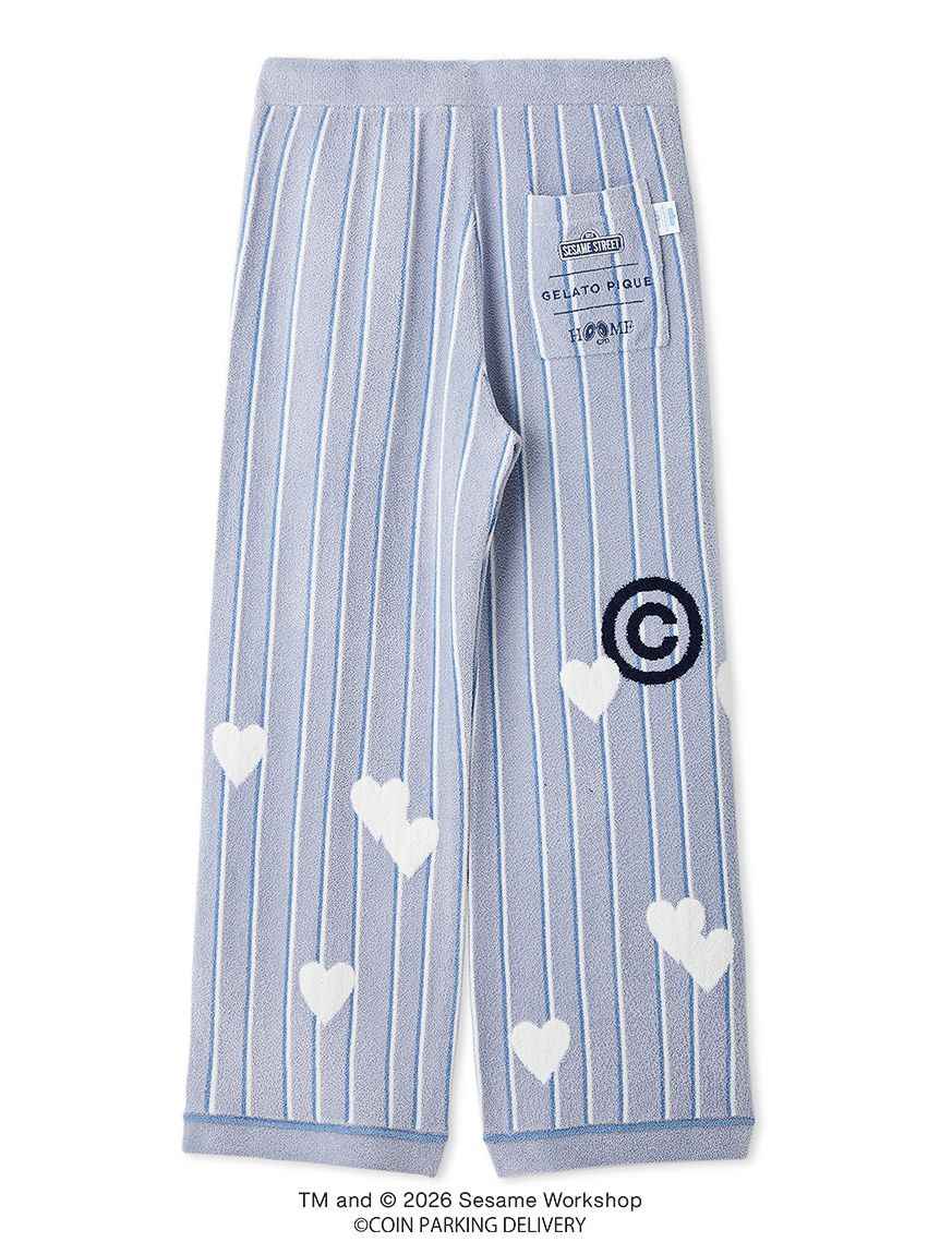 【完売品】CMILAPOLE soda stripe ロンパース　パンツ　80 完売品】CMILAPOLE soda stripe ロンパース パンツ 80 SESAMESTREET