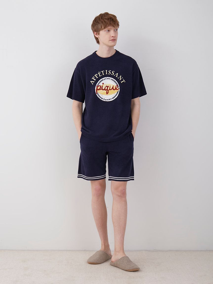 ラッピング済み】【HOMME】オムレツプルオーバー＆ハーフパンツSET(カットソー・Tシャツ)｜ルームウェア・パジャマ通販のGELATO PIQUE  HOMME（ジェラートピケ オム） 公式サイト