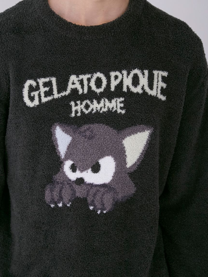 HOMME】ベビモコキャットジャガードプルオーバー(ニットプルオーバー)｜ルームウェア・パジャマ通販のGELATO PIQUE HOMME（ ジェラートピケ オム） 公式サイト