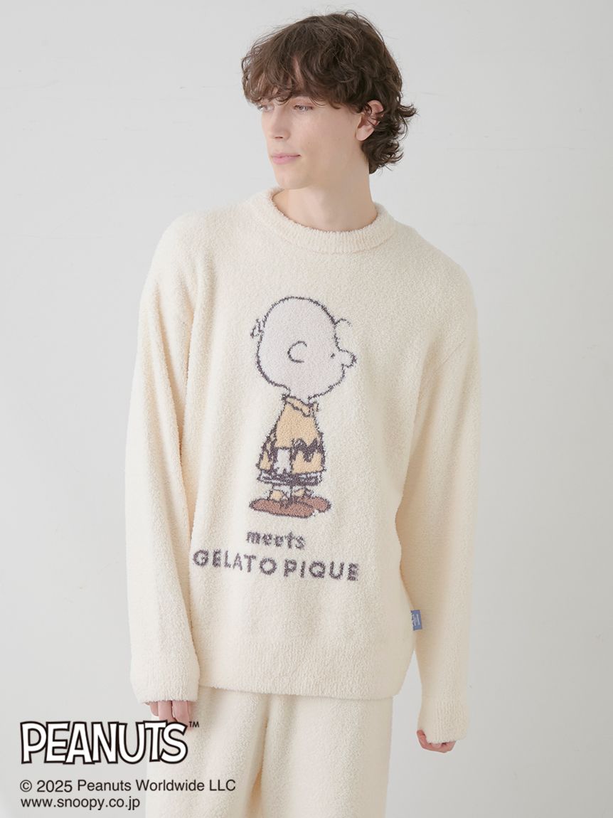 PEANUTS】【HOMME】ベビモコジャガードプルオーバー&ロング PEANUTS】【HOMME】ベビモコジャガードプルオーバー&ロング