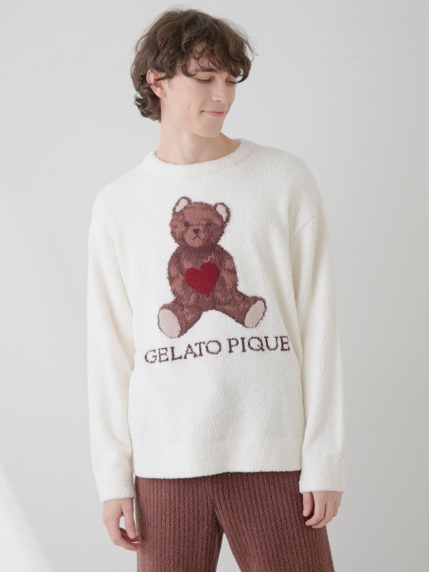 gelato pique｜ベビモコハートベアジャガードプルオーバー