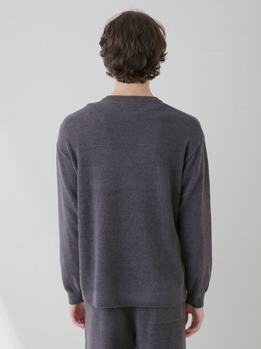 ONLINE限定】【HOMME】ホワイトタイガージャガードプルオーバー