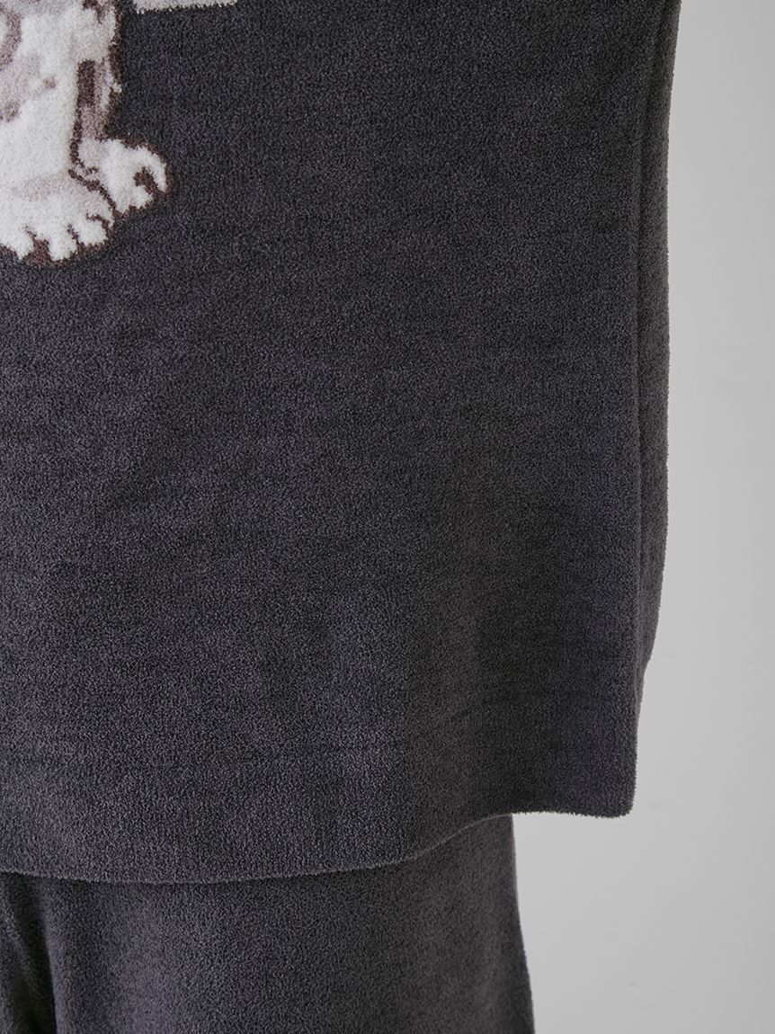 ONLINE限定】【HOMME】ホワイトタイガージャガードプルオーバー ONLINE限定】【HOMME】ホワイトタイガージャガードプルオーバー