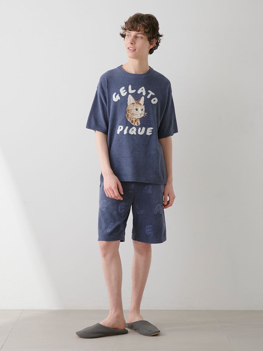 HOMME】エアリーモコキャットプルオーバー(ニットプルオーバー