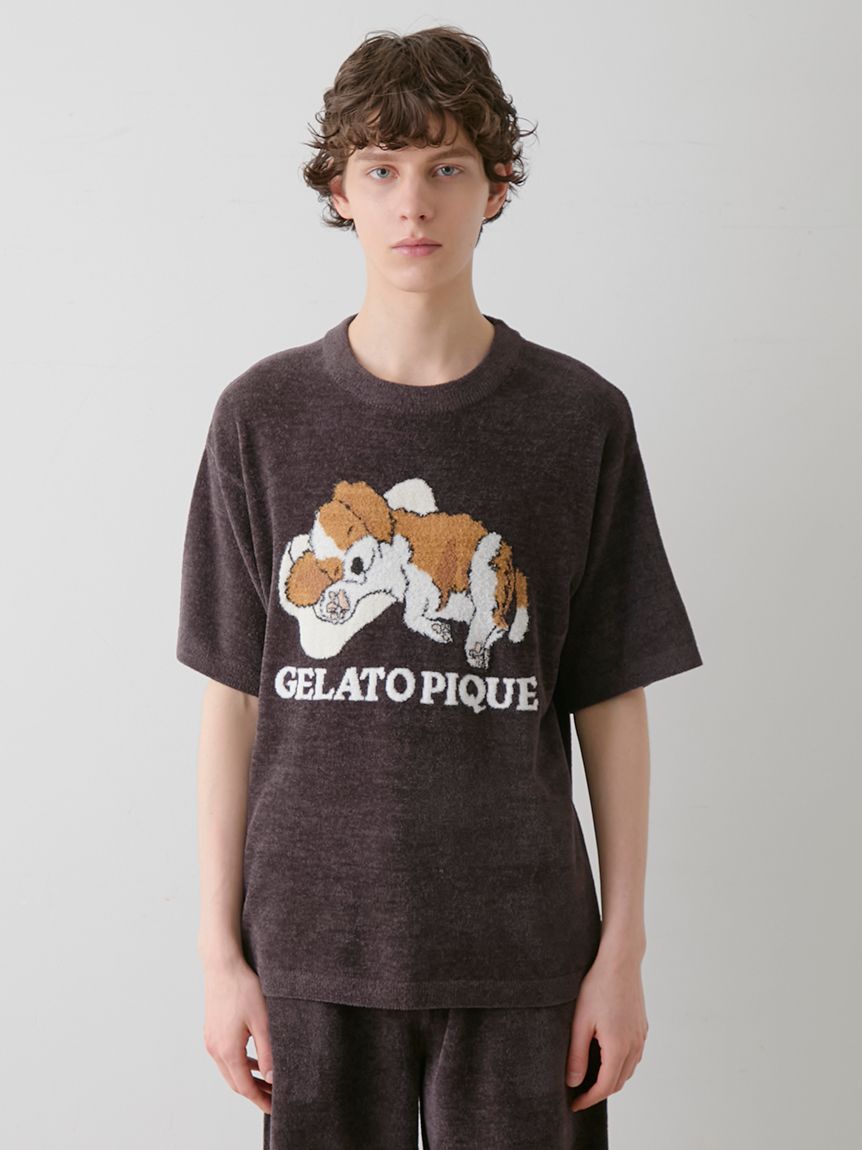 ONLINE限定】【HOMME】エアリーモコドッグジャガードプル