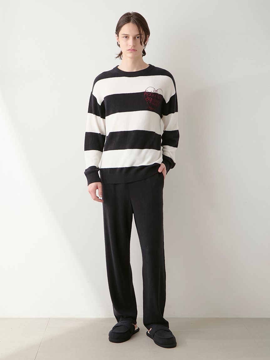 JOEL ROBUCHON】【HOMME】スムーズィーシルクプルオーバー(ニットプル