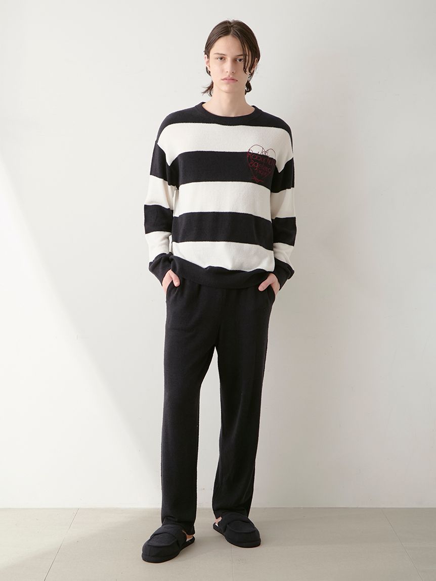 JOEL ROBUCHON】【HOMME】スムーズィーシルクプルオーバー(ニットプル