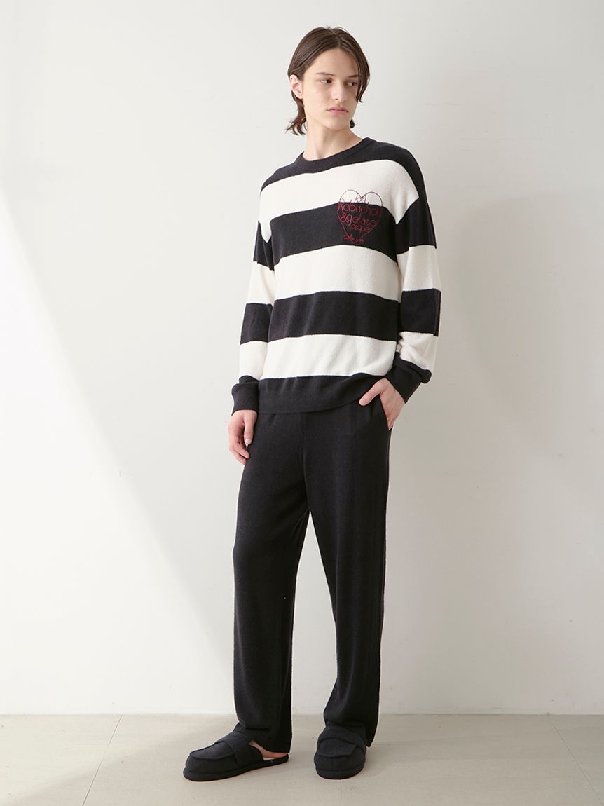 JOEL ROBUCHON】【HOMME】スムーズィーシルクプルオーバー(ニットプル