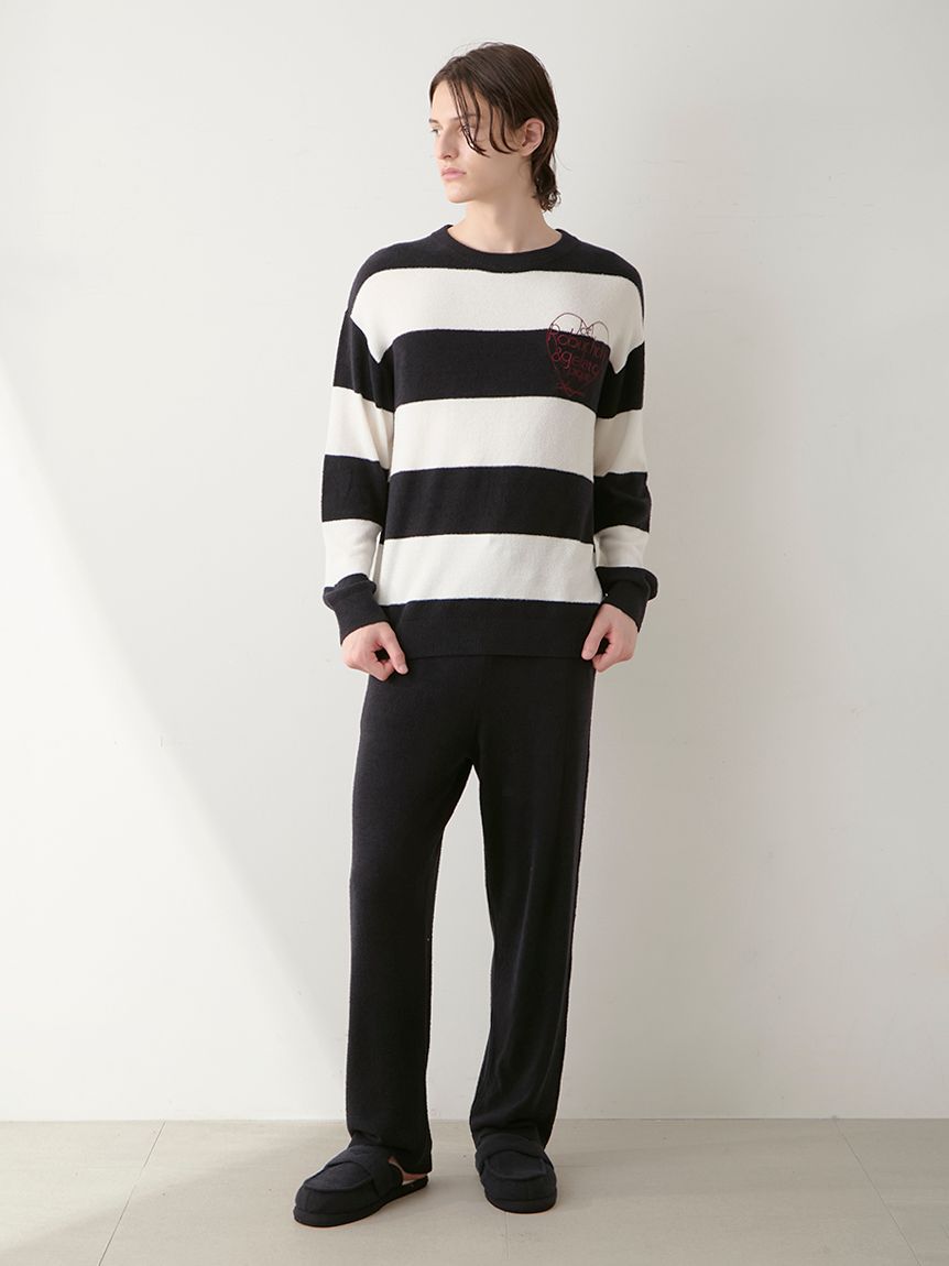 JOEL ROBUCHON】【HOMME】スムーズィーシルクプルオーバー(ニットプル