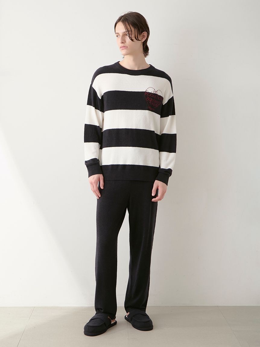 ジェラートピケ【HOMME】ホットスムーズィーリブプルオーバー&りブロングパンツ ジェラートピケ【HOMME】ホットスムーズィーリブプルオーバー&り