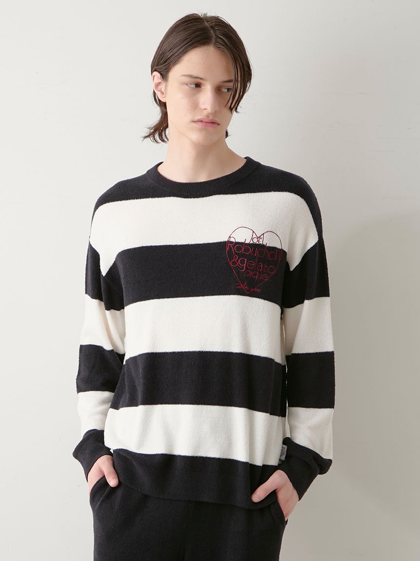 JOEL ROBUCHON】【HOMME】スムーズィーシルクプルオーバー(ニットプル