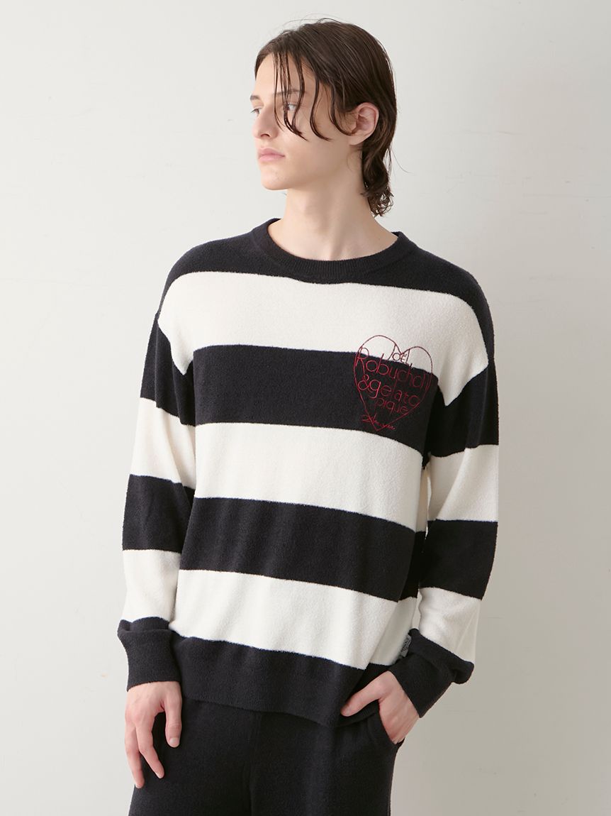 JOEL ROBUCHON】【HOMME】スムーズィーシルクプルオーバー(ニットプル