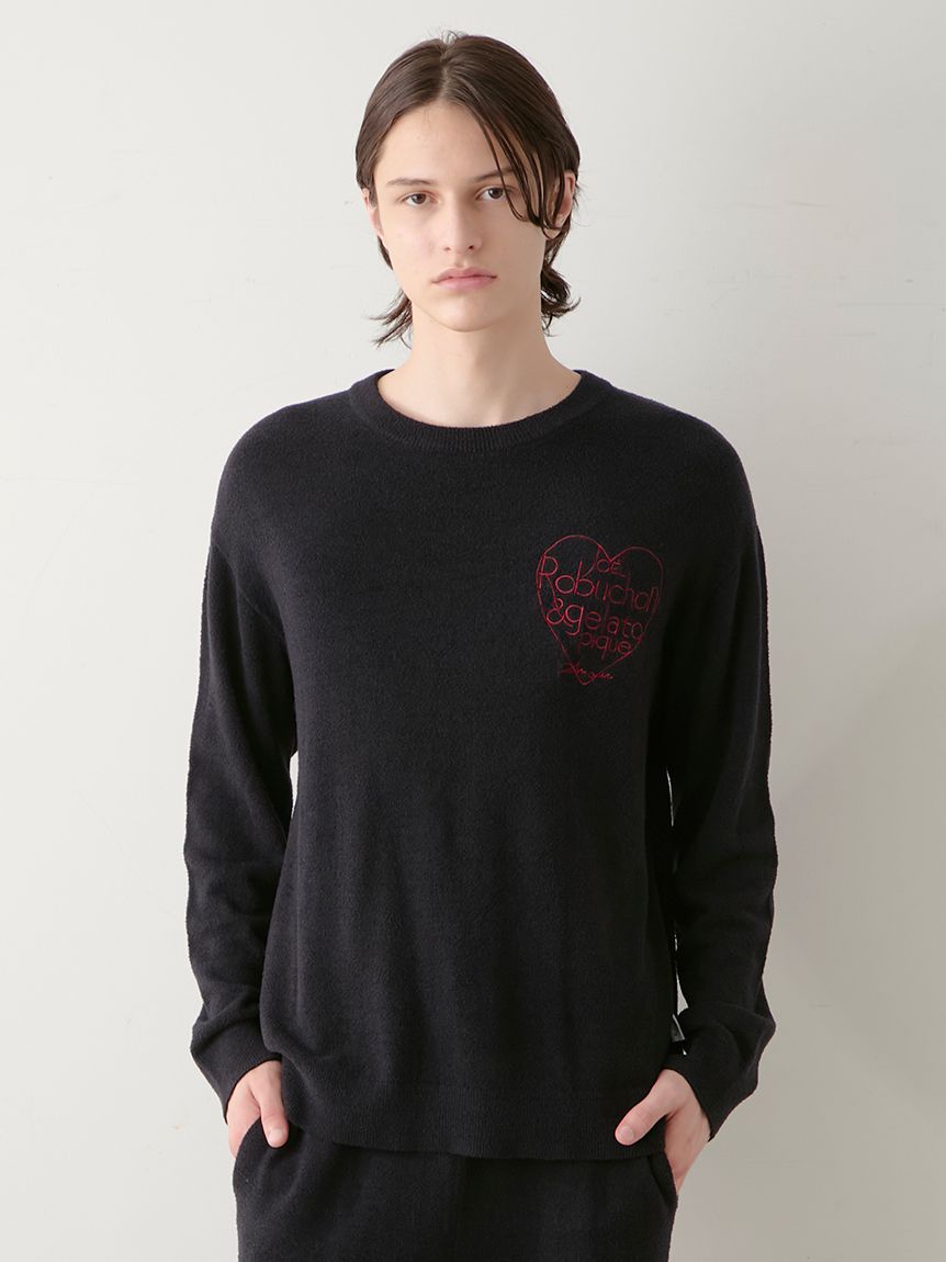 JOEL ROBUCHON】【HOMME】スムーズィーシルクプルオーバー(ニットプル