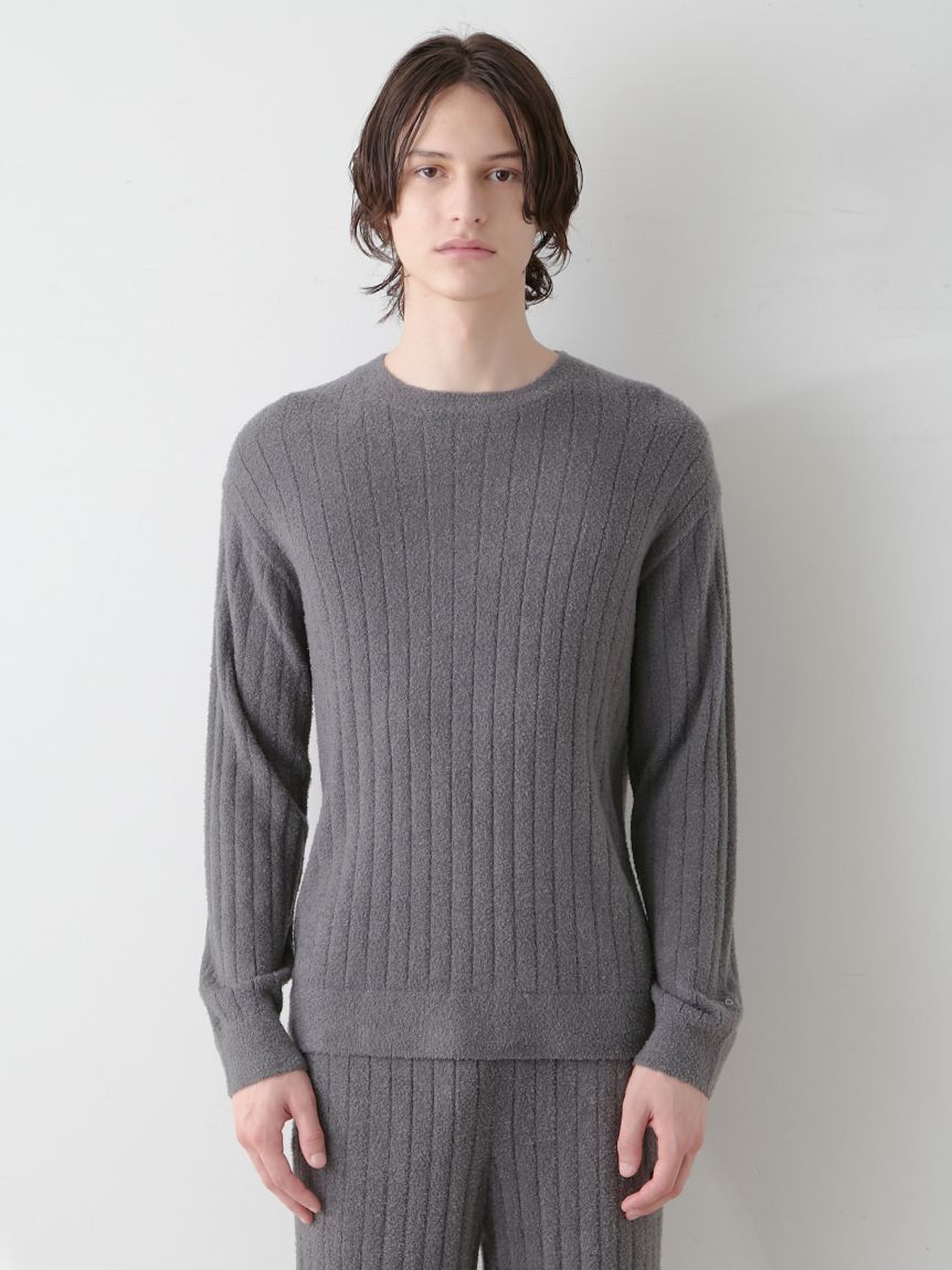 ジェラートピケ　調温スムーズィープルオーバー＆調温スムーズィーロングパンツセット HOMME】調温スムーズィープルオーバー(ニットプルオーバー