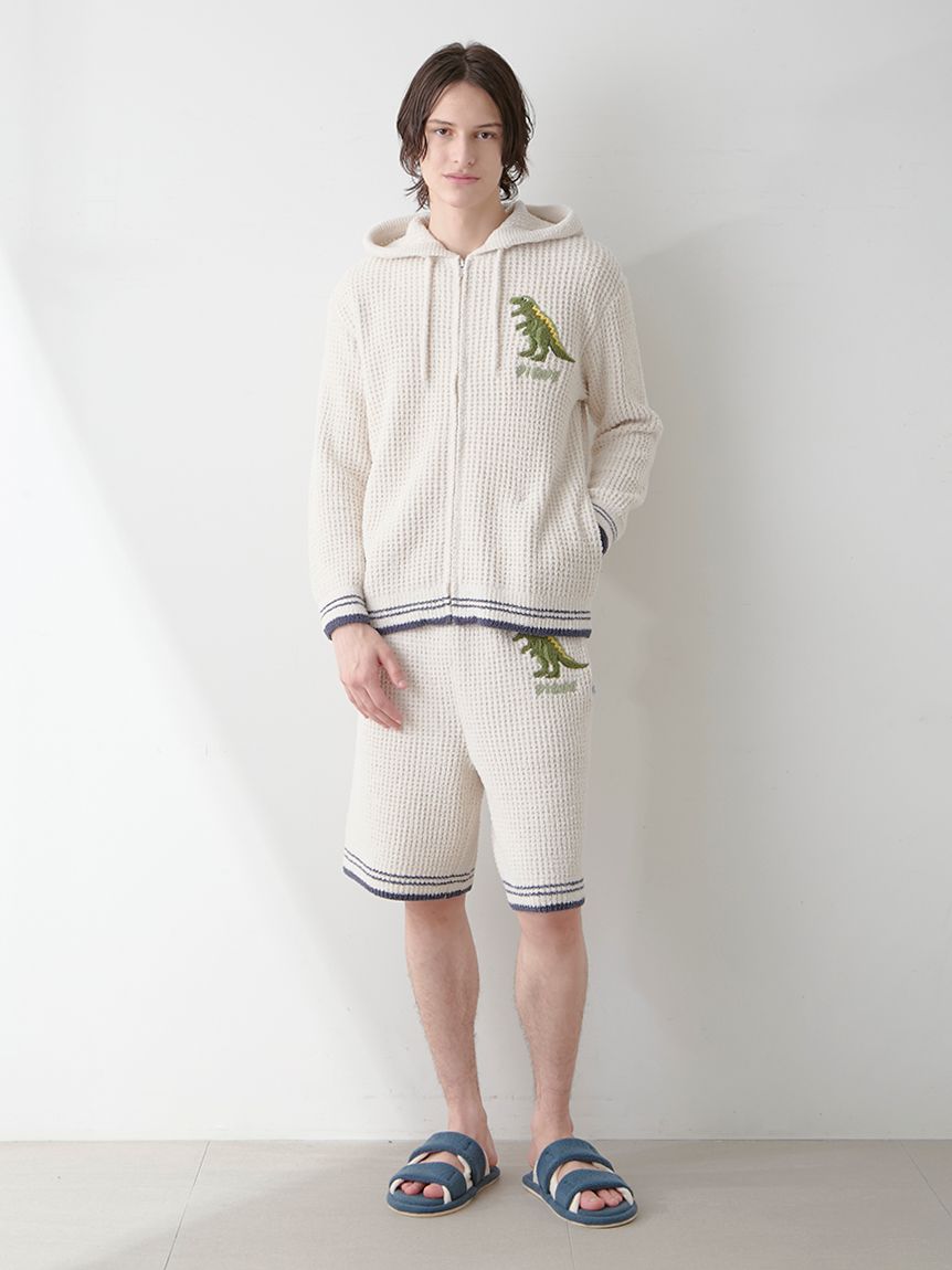 HOMME】ワッフルダイナソーパーカ(パーカ)｜ルームウェア・パジャマ