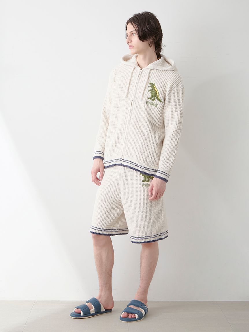 HOMME】ワッフルダイナソーパーカ(パーカ)｜ルームウェア