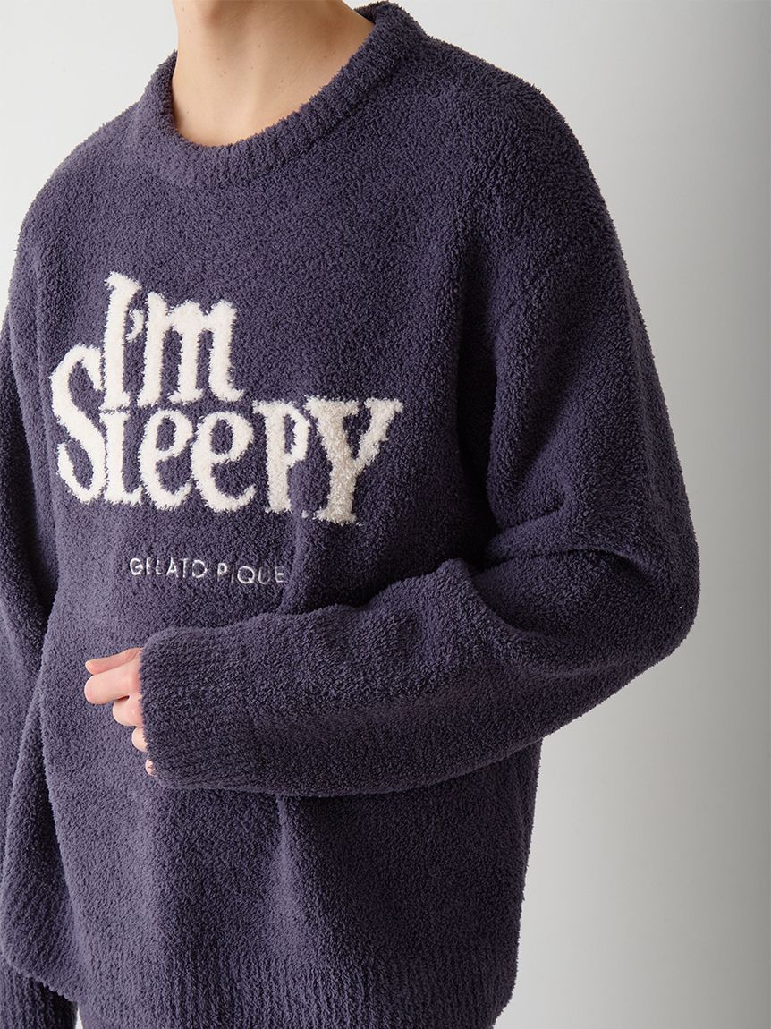 HOMME】パウダースリーピーロゴジャガードプルオーバー＆ロングパンツ