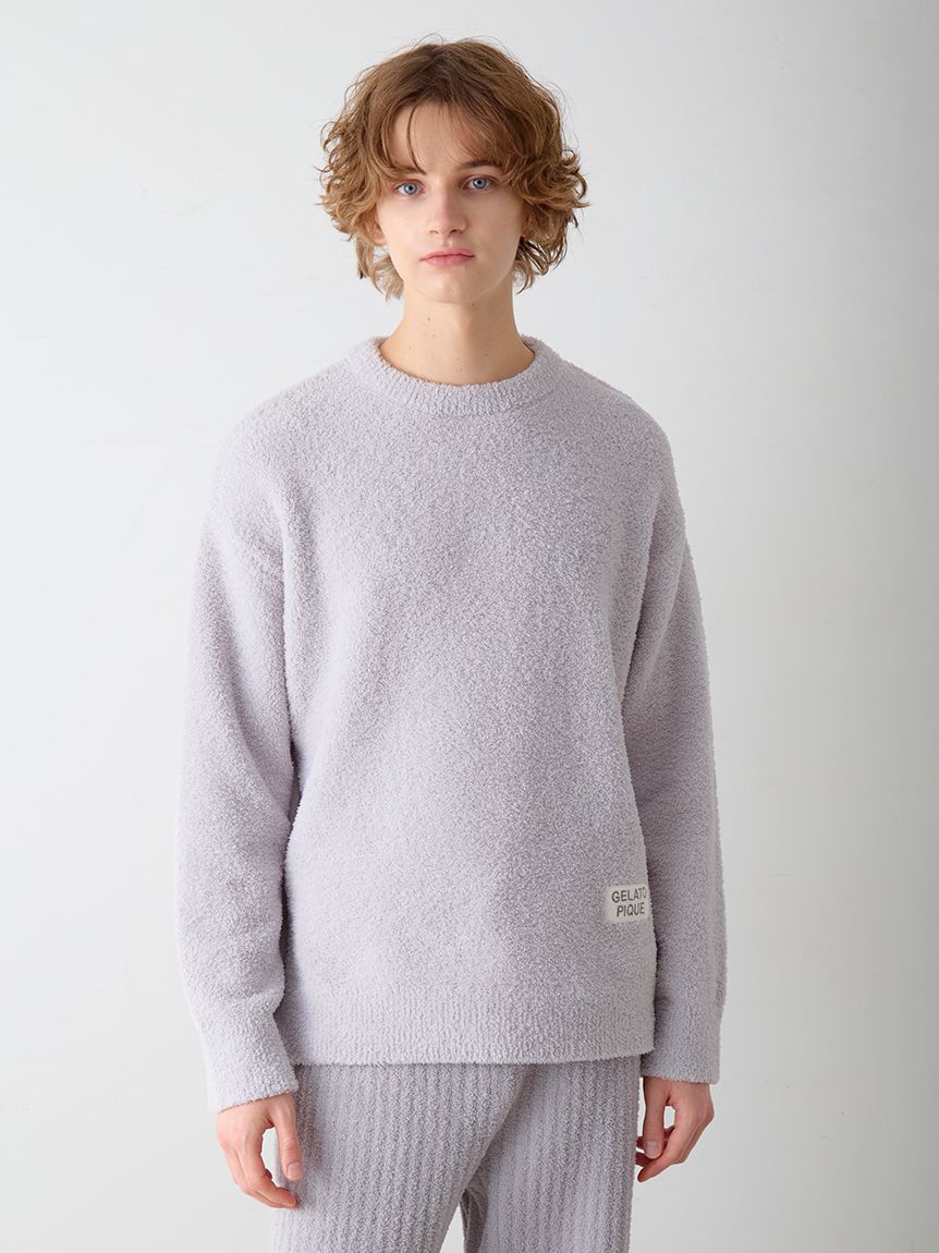 ジェラートピケ　カラフルパウダープルオーバー&ロングパンツセット　ピンク カラフルパウダープルオーバー＆ベビモコリブロングパンツセット