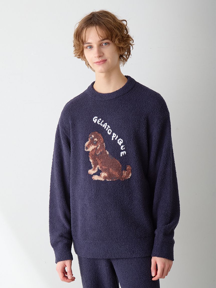 【新品】ジェラート ピケ　Jamesジャガードプルオーバー＆ロングパンツ ONLINE限定】【HOMME】 DOG ジャガードプルオーバー&ロングパンツ