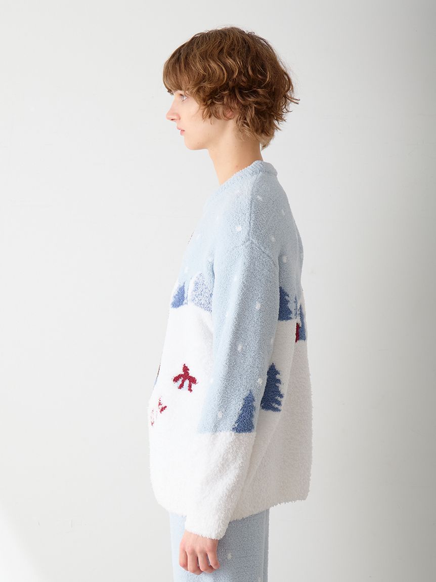 HOLIDAY】【HOMME】スキーベアジャガードプルオーバー(ニットプル