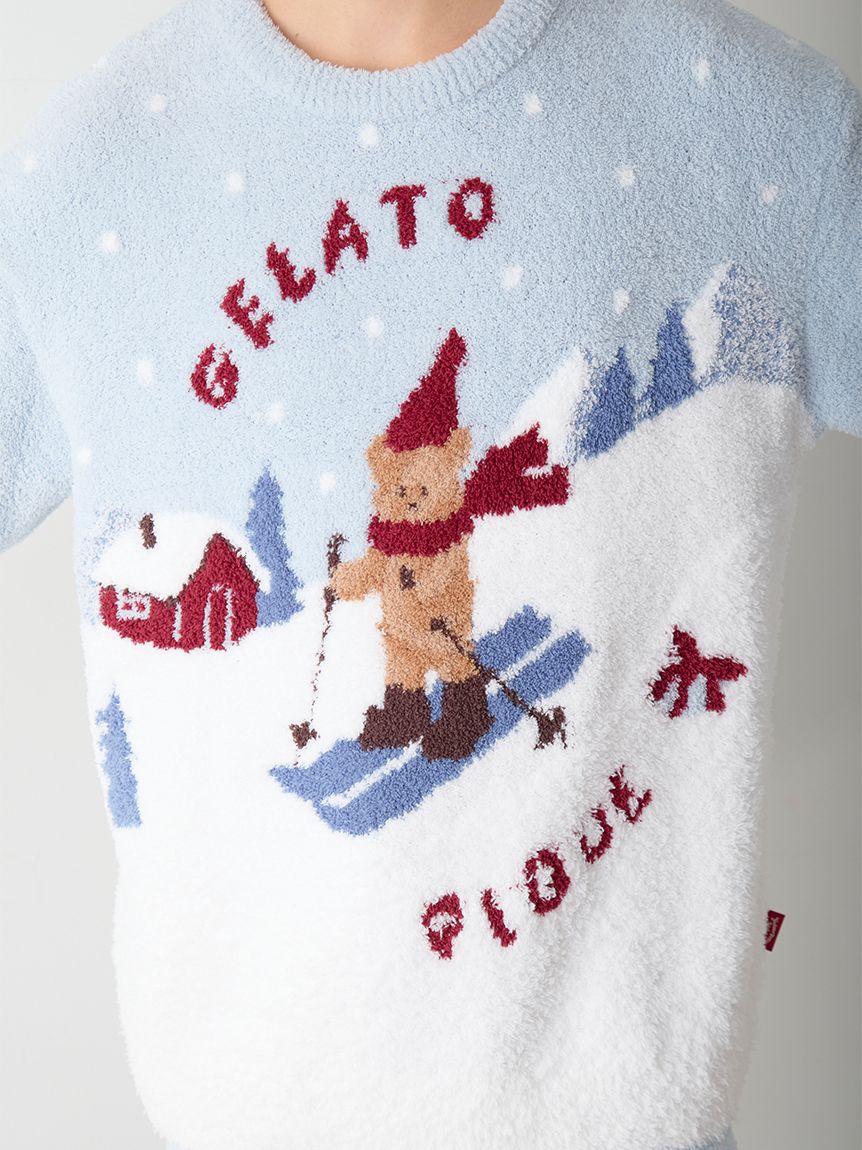 HOLIDAY】【HOMME】スキーベアジャガードプルオーバー(ニットプル