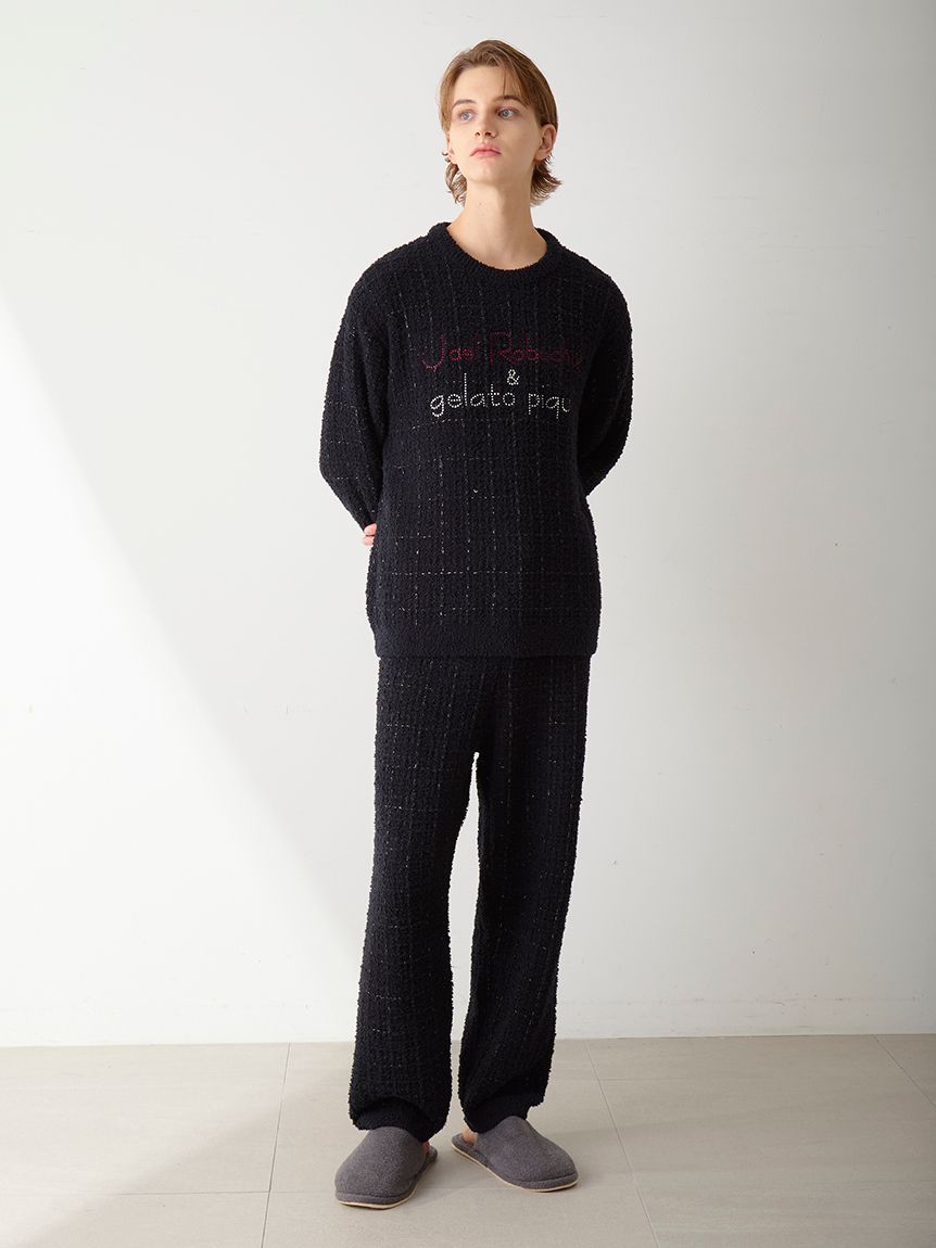 JOEL ROBUCHON】【HOMME】ツイードモコプルオーバー(ニットプル