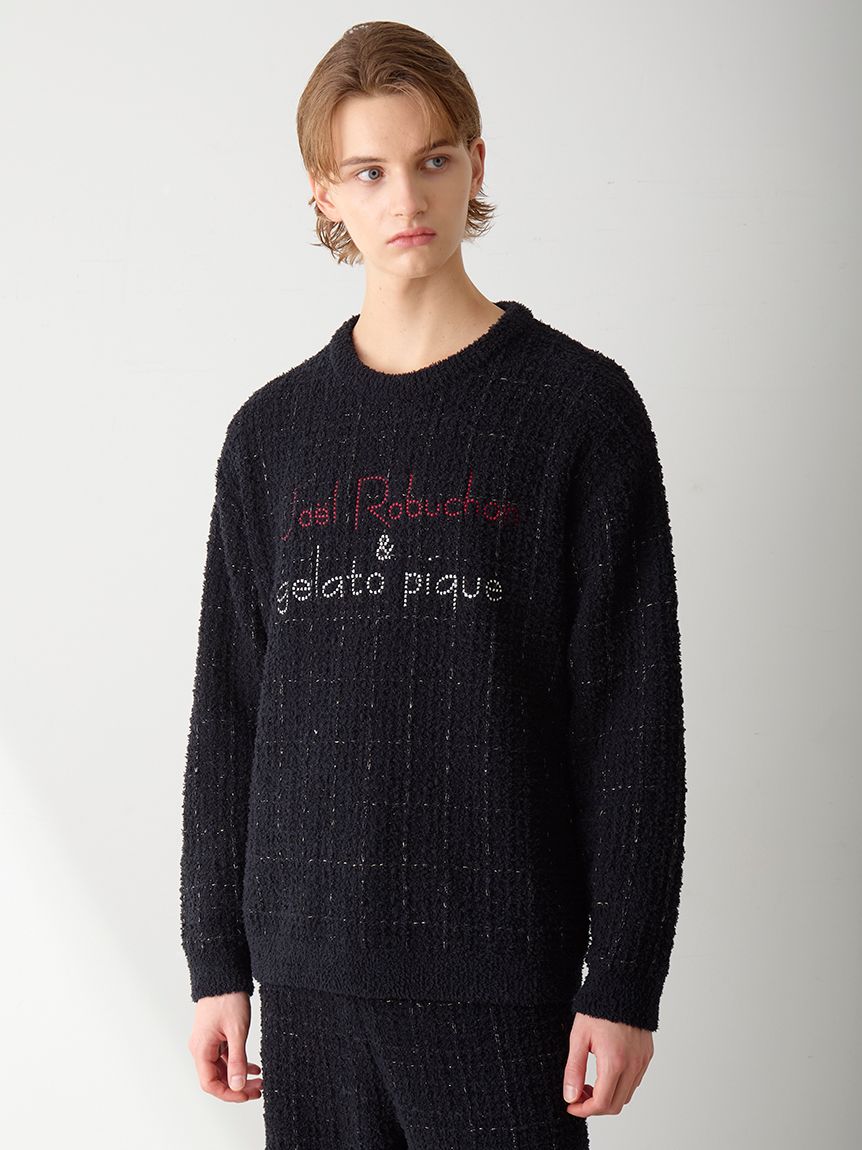 JOEL ROBUCHON】【HOMME】ツイードモコプルオーバー(ニットプル