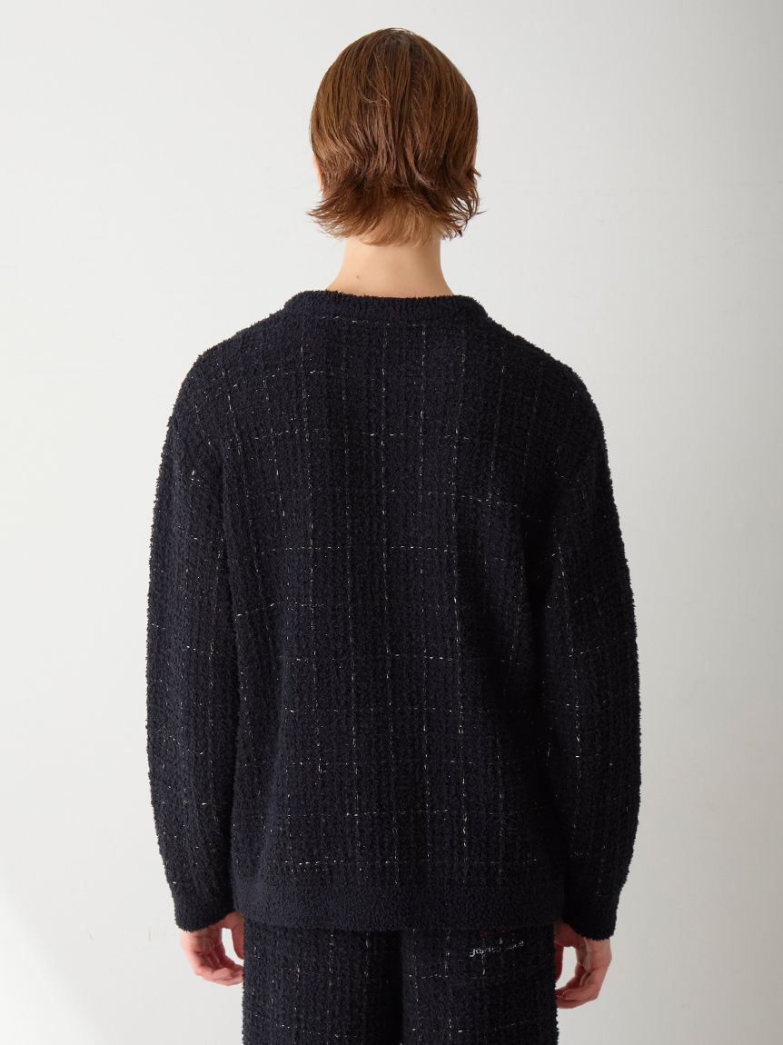 JOEL ROBUCHON】【HOMME】ツイードモコプルオーバー(ニットプル
