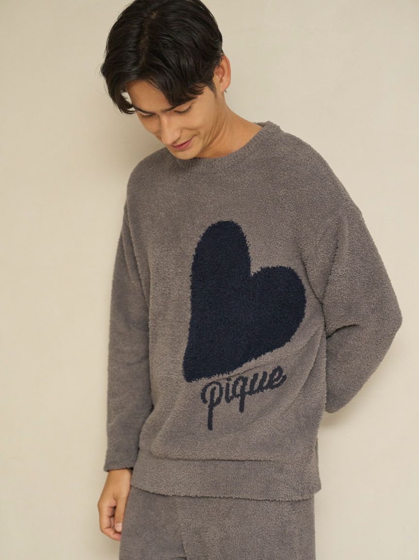 gelato pique ハートアランプルオーバー＆ロングパンツ gelato pique（ジェラートピケ）の「【sweet】ハートアランプル