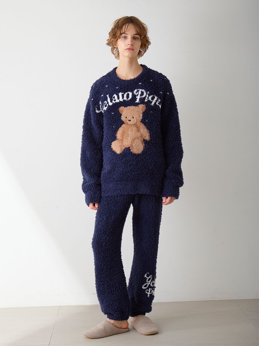 ONLINE限定】【HOLIDAY】【HOMME】ジェラートスノーベアジャガードプル