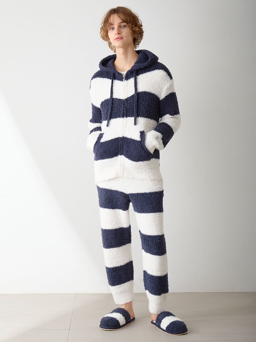 HOMME】ジェラート2ボーダーパーカー(パーカ)｜ルームウェア・パジャマ