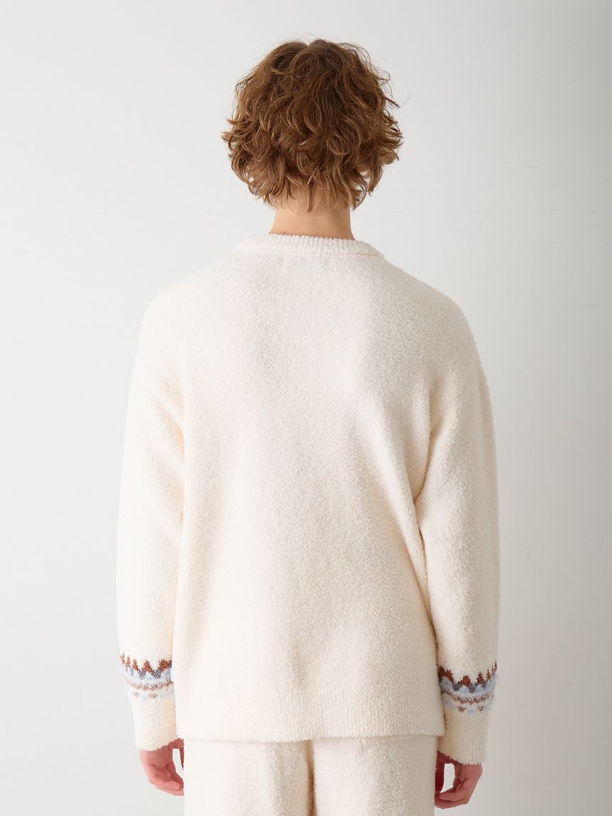 HOMME】パウダーDOGジャガードプルオーバー(ニットプルオーバー