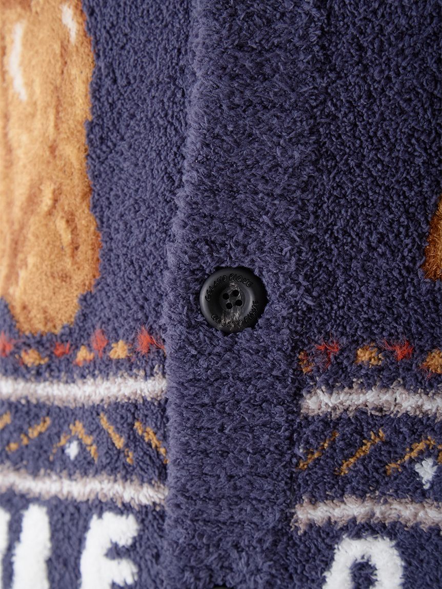 【HOMME】 パウダーノルディック DOGジャガードカウチン L 新品タグ付 gelato pique｜【HOMME】 パウダーノルディック DOGジャガードカウチン