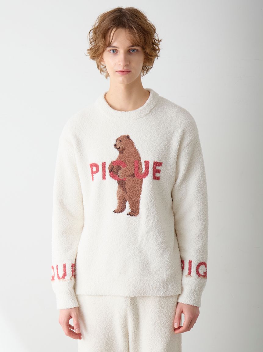 ジェラピケ パウダービスケットジャガードプルオーバー ジェラートピケ gelato pique パウダービスケットジャガードプル