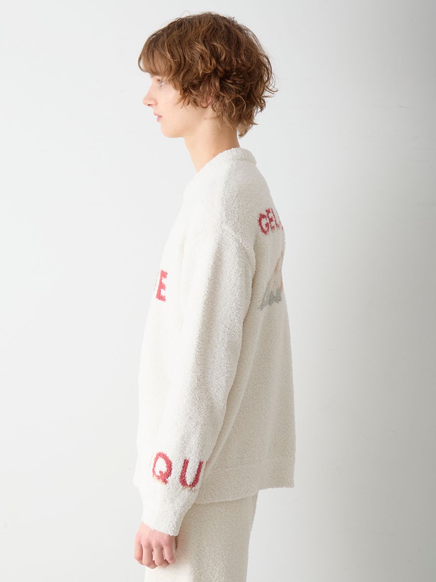 HOMME】パウダーフォレストベアジャガードプルオーバー(ニット