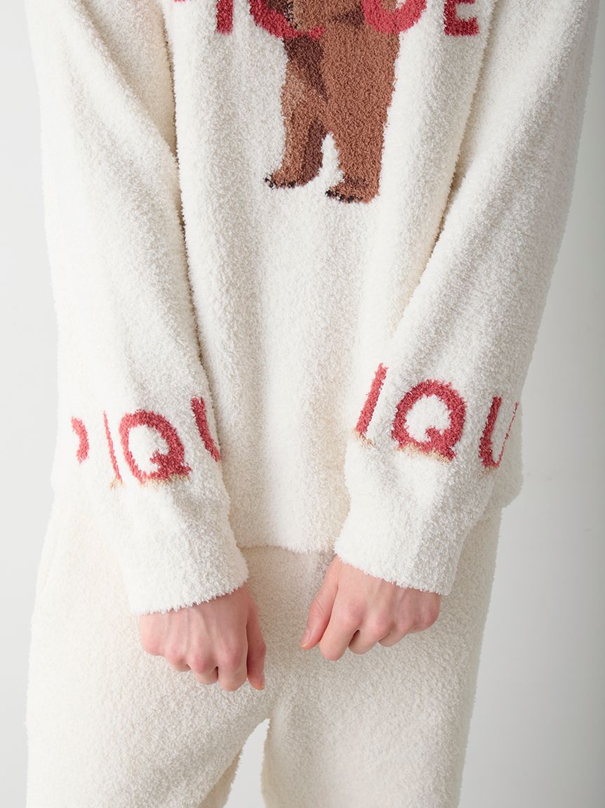 HOMME】パウダーフォレストベアジャガードプルオーバー(ニット