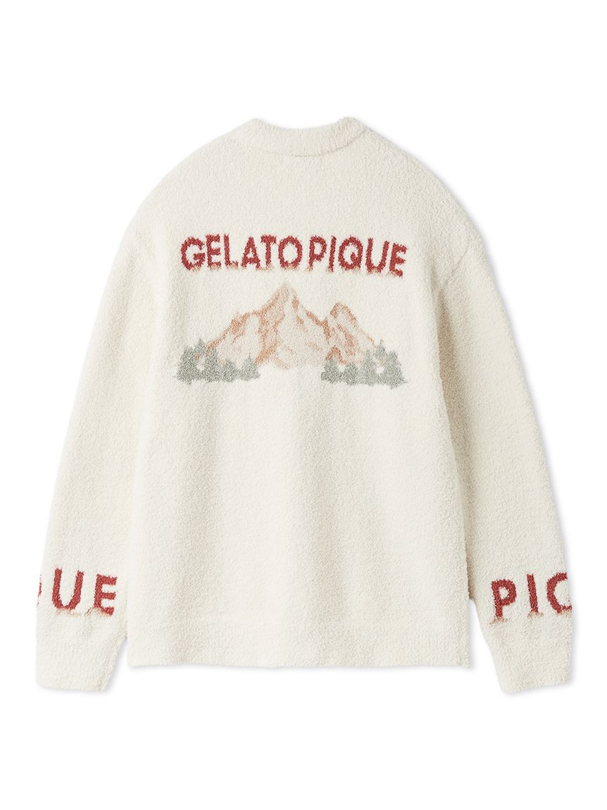 HOMME】パウダーフォレストベアジャガードプルオーバー(ニットプル