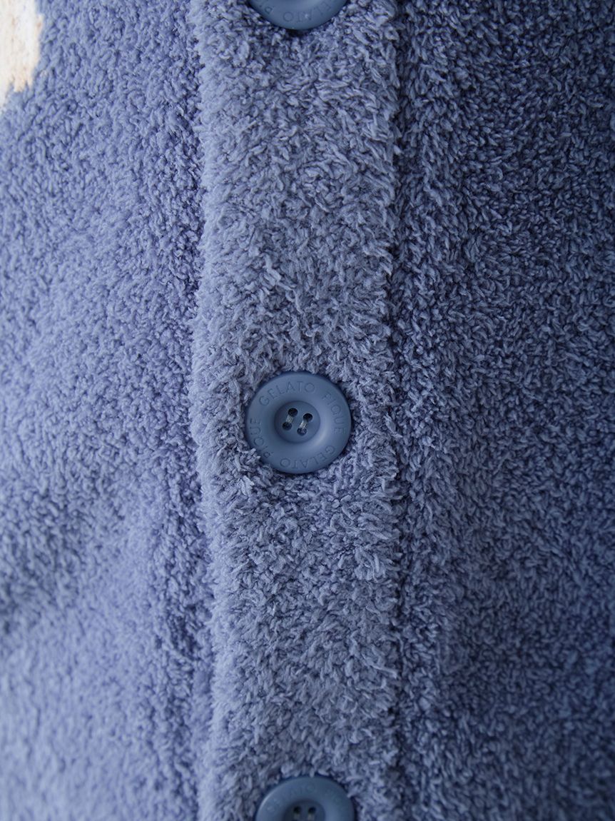 HOMME】パウダーフォレストベアジャガードカウチン(カーディガン