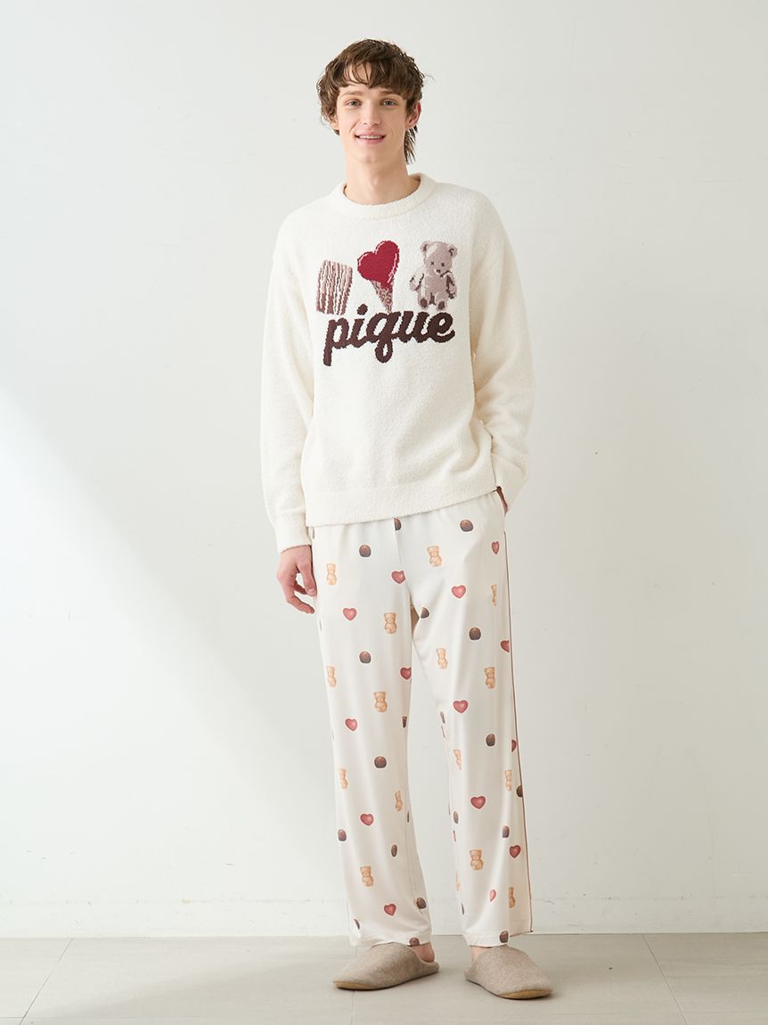 Valentine】【HOMME】ワンポイントジャガードプルオーバー｜ルーム