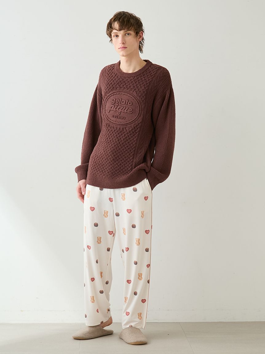 HOMME】アランプルオーバー(ニットプルオーバー)｜ルームウェア