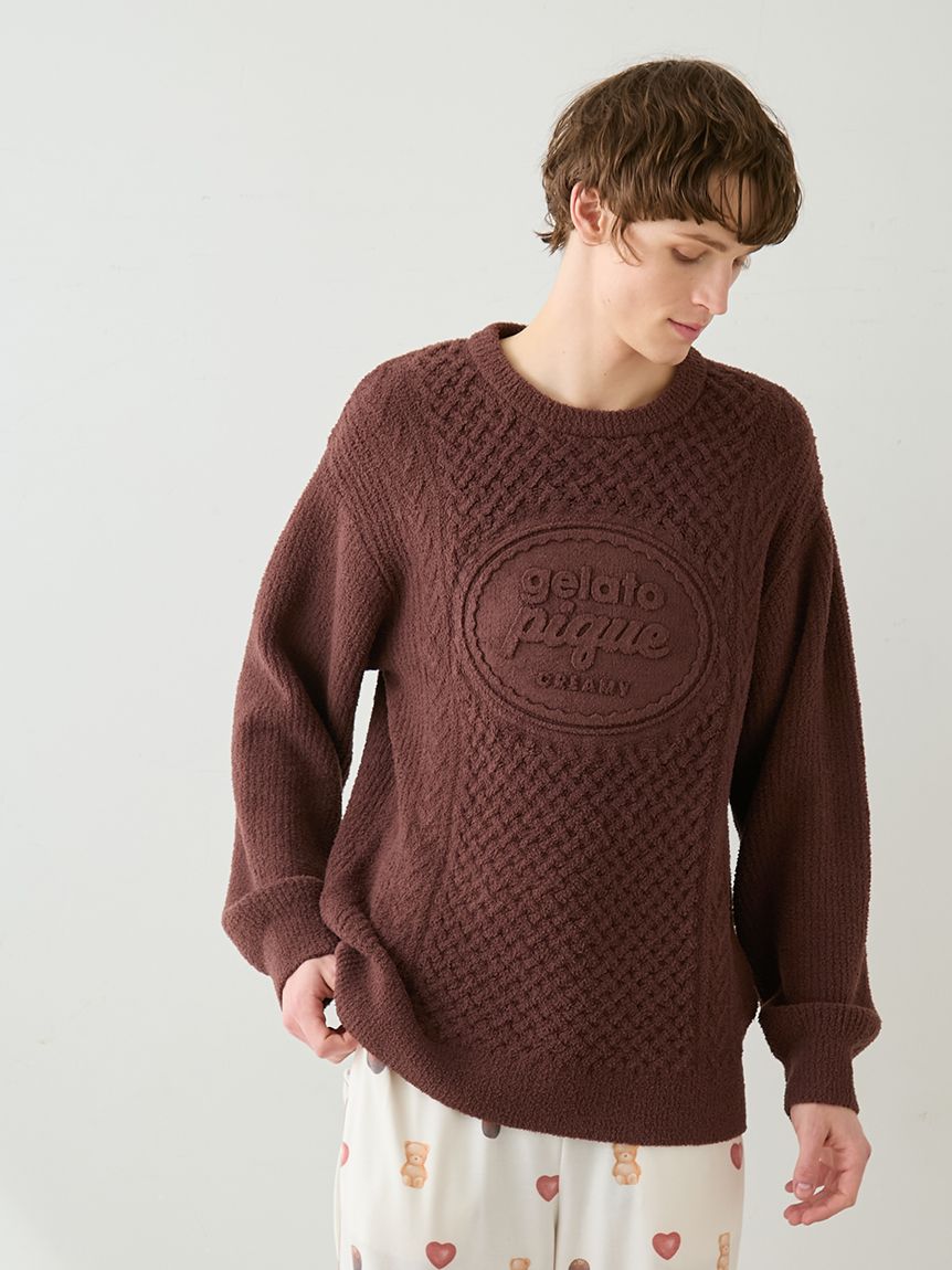 HOMME】アランプルオーバー(ニットプルオーバー)｜ルームウェア